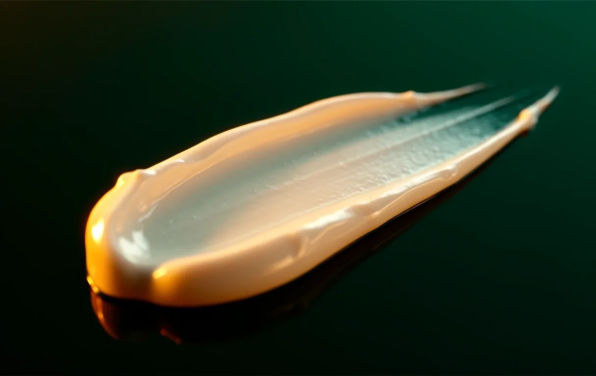 Macro texture of premium skincare ointment